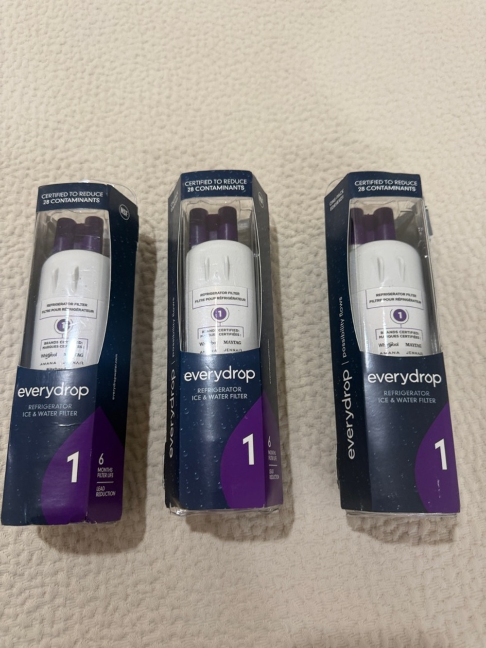 Everydrop Refrigerator Ice & Water Filter - White/Purple (Pack)